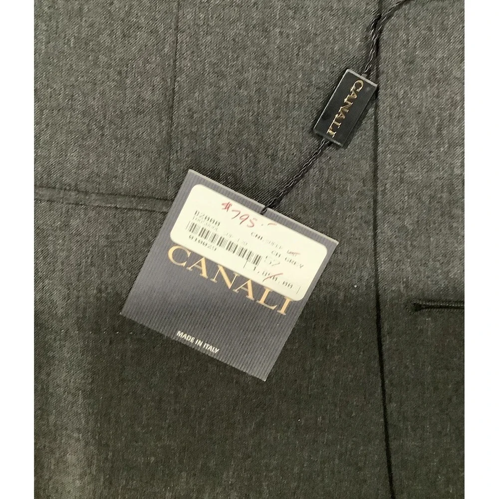 Canali Blazer Mens 52/6/R  Ch-Gray Wool Suit Jacket Retail Was 1,850.00